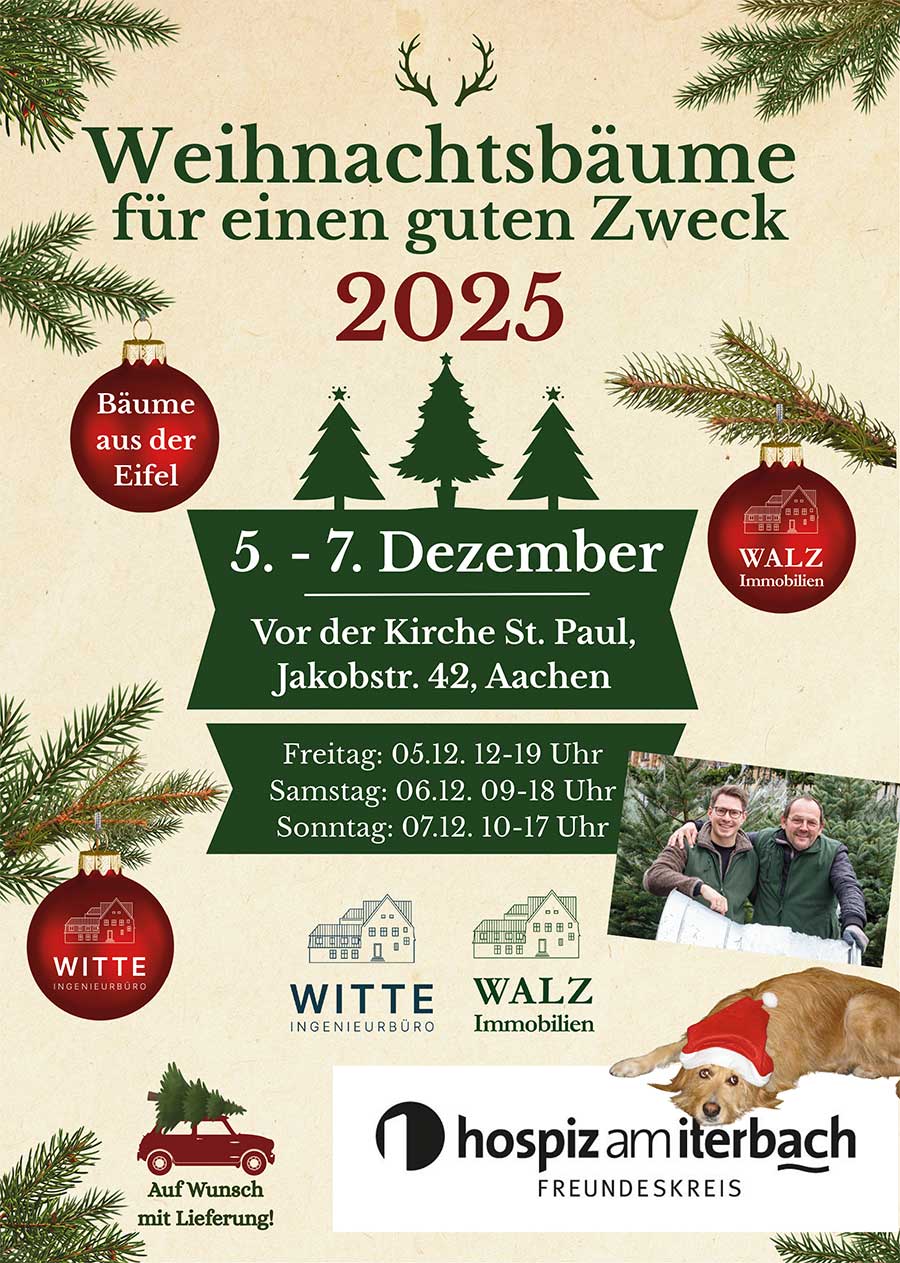 Weihnachtsbaum kaufen Aachen 2025